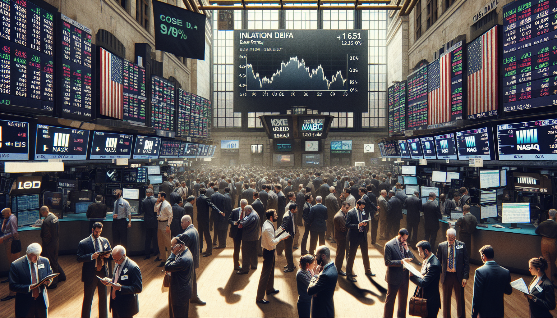 Wall Street uneinig am Ostermontag: Dow Jones Index schließt 0,61 Prozent tiefer, während NASDAQ Composite leicht zulegt. Inflationsdaten im Fokus.